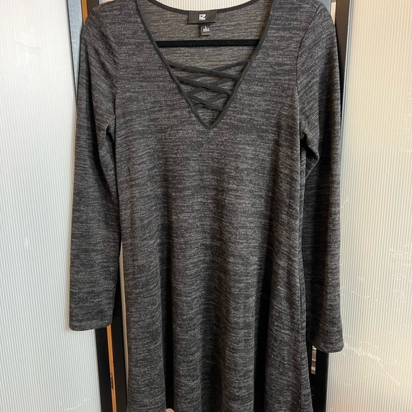Iz Byer Dresses & Skirts - iZ Byer gray/black dress